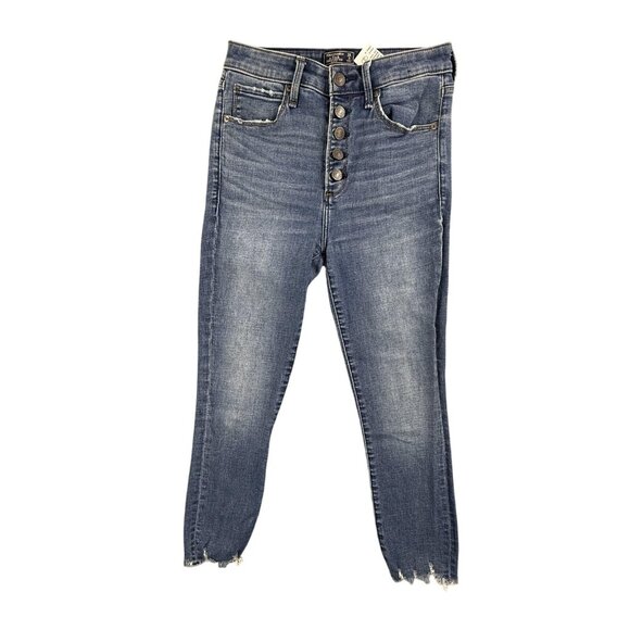 Abercrombie & Fitch Jeans Womens 26 2S Skinny Simone High Rise Ankle Button Fly - Picture 1 of 16